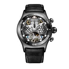 montres noires hommes